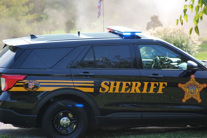 A Sheriff's Department vehicle.