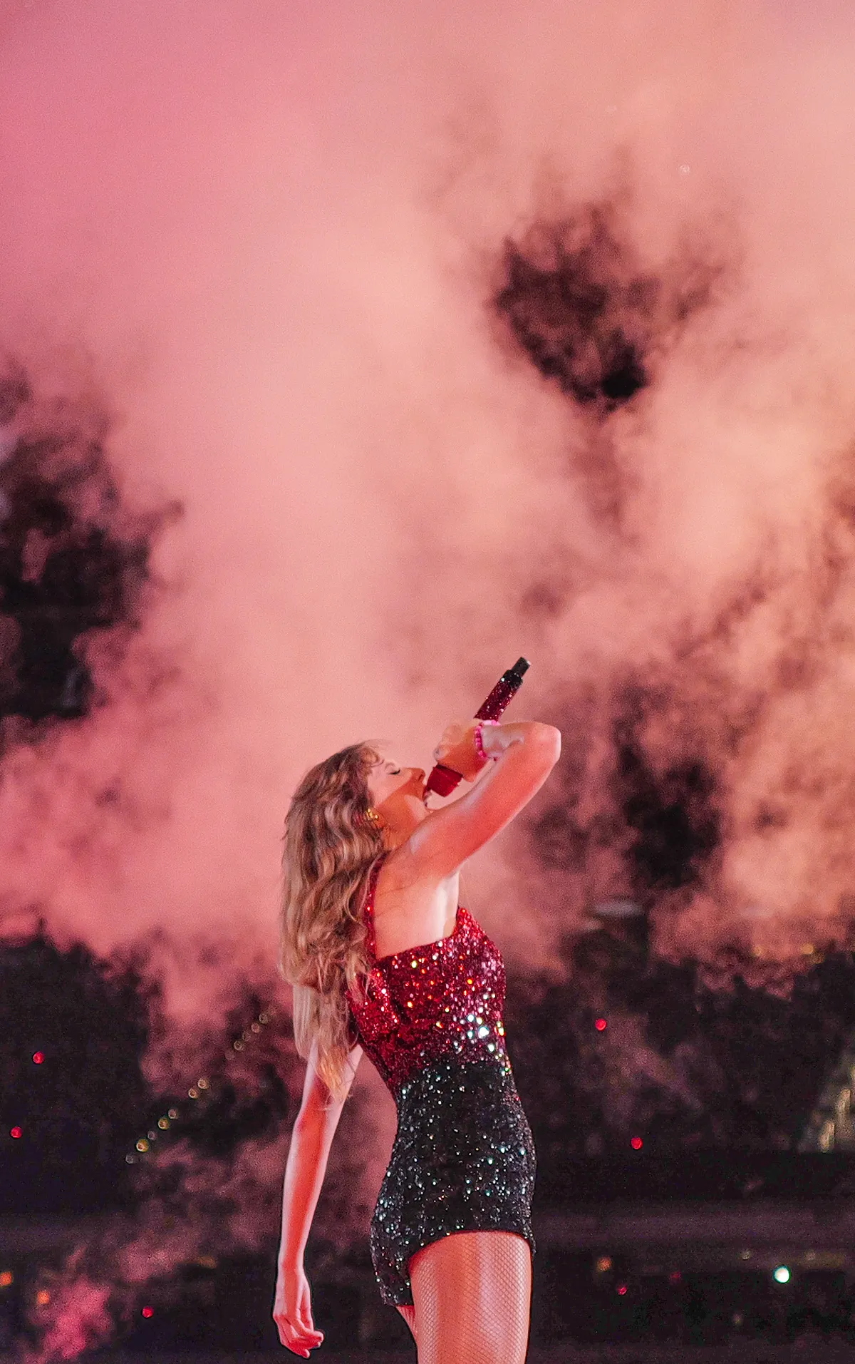 American singer-songwriter Taylor Swift on the Eras Tour in concert at Sofi Stadium in Inglewood, CA, Aug 9 2023.
