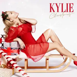 Kylie Minogue on the cover of her Christmas album.